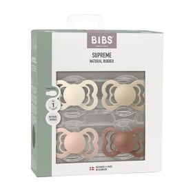 Bild på BIBS Supreme Latexnapp 4-pack Size 2 (Ivory/Vanilla/Blush/Woodchuck)