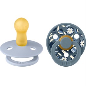 Bild på BIBS x Liberty 2-pack Colour Bobo Latex Size 2 Dusty Blue Mix