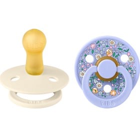 Bild på BIBS x Liberty Pacifier Colour 2-pack Chloe Meadow Latex Size 2, Ivory Mix