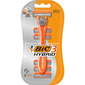 Bild på BIC 3 Hybrid rakhyvel handtag + 5 st refiller