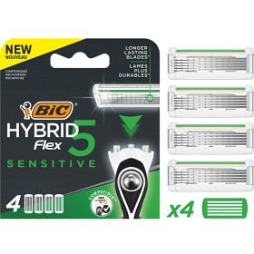Bild på BIC Hybrid Flex 5 Sensitive rakbladrefill 4 st