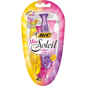 Bild på BIC Miss Soleil Colour Collection rakhyvlar 4 st
