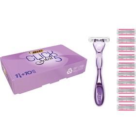 Bild på BIC Soleil Click5 Starter Kit + 10 rakblad