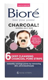 Bild på Bioré Cleansing Charcoal Pore Strips 6 st