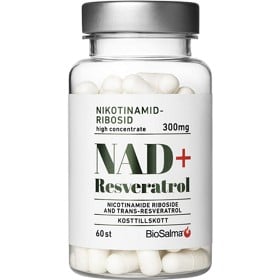 Bild på BioSalma NAD+ 300mg +Reservatrol 60 kapslar