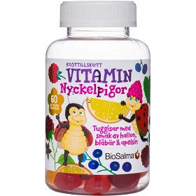 Bild på BioSalma Nyckelpiga Multivitamin 60 tuggtabletter