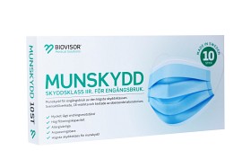 Bild på Biovisor Munskydd IIR i tre lager 10 st