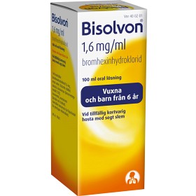 Bild på Bisolvon oral lösning 1,6 mg/ml 100 ml