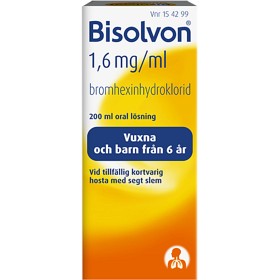 Bild på Bisolvon oral lösning 1,6 mg/ml 200 ml