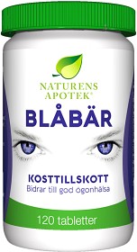 Bild på Naturens Apotek Blåbär 120 tabletter