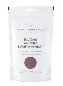 Bild på Nordic Superfood Blue - blåbär, aronia & svarta vinbär 175 g