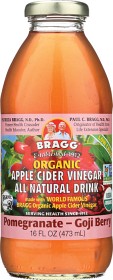 Bild på Bragg Äppelcidervinäger Dryck Granatäpple Goji 473 ml