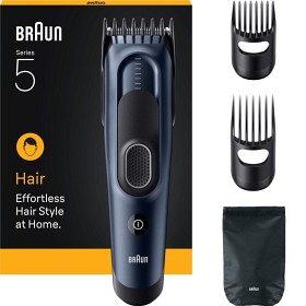 Bild på Braun Hårklippare Series 5 +4 Stylingverktyg HC5550 Blå