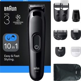 Bild på Braun Skäggtrimmer Series 3 +5 Stylingverktyg BT3560 Grå