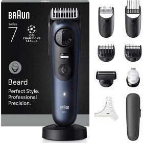 Bild på Braun Skäggtrimmer Series 7 +10 Barberarverktyg BT7540 Blå