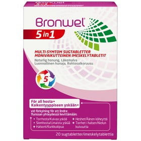 Bild på Bronwel 5in1 Multi-Symtom sugtabletter 20 st