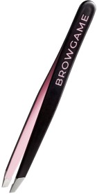Bild på Browgame Cosmetics Signature Tweezer Slanted Black & Pink