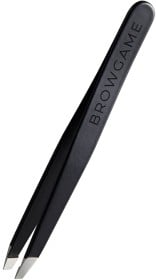 Bild på Browgame Cosmetics Signature Tweezer Slanted Soft Touch - Blackout