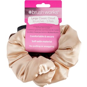 Bild på Brushworks Large Classic Cloud Scrunchies 3-pack
