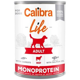 Bild på Calibra Dog Life can Adult Beef with carrots 400 g