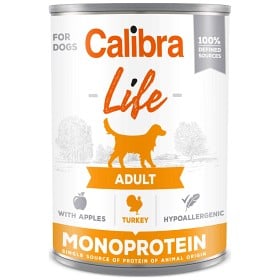 Bild på Calibra Dog Life can Adult Turkey with apples 400 g