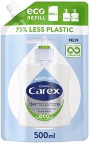 Bild på Carex Dermacare Moisture antibakteriell handtvål refill 500 ml