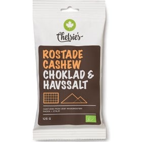 Bild på Chelsie's Rostade Cashewnötter Choklad & Havssalt 125 g