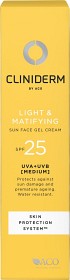 Bild på Cliniderm Sun Light & Mattifying Sun Face Gel Cream SPF 25 