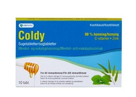 Bild på Coldy Sugtabletter Mentol & Eukalyptus 10 st