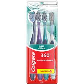 Bild på Colgate 360 Deep Clean tandborste  4-pack