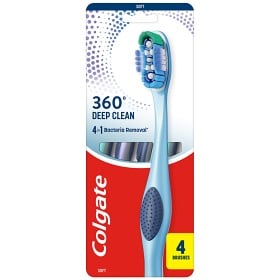 Bild på Colgate tandborste 360° Deep Clean Soft 4-pack