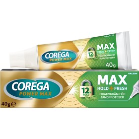 Bild på Corega Max Hold+Fresh, fixativ för tandprotes 40 g
