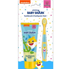 Bild på Corsair Baby Shark Toothbrush & Toothpaste Set