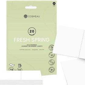 Bild på Cosmeau Laundry Sheets tvättmedel Fresh Spring 20 tvättar
