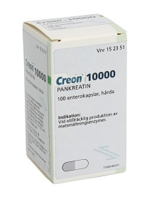 Bild på Creon 10000, enterokapsel, hård Orifarm AB 100 st