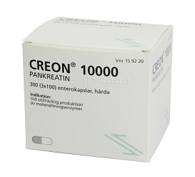 Bild på Creon 10000, enterokapsel, hård Orifarm AB 3 x 100 st