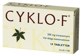 Bild på Cyklo-F filmdragerad tablett 500 mg 18 st