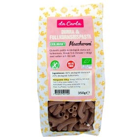 Bild på Da Carla Durra & Fullkornsrispasta Maccheroni 350 g