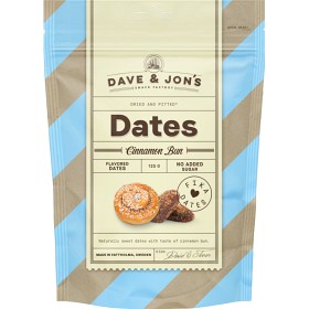 Bild på Dave & Jon’s Dadlar Kanelbulle 125 g