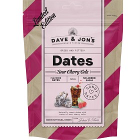 Bild på Dave & Jon’s Dadlar Sour Cherry Cola 125 g
