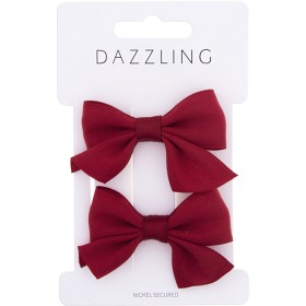 Bild på Dazzling Bow Red Barrette 2-pack