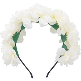 Bild på Dazzling Blom-diadem med vita blommor