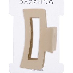 Bild på Dazzling Hair Clip Square Beige Rubber feel