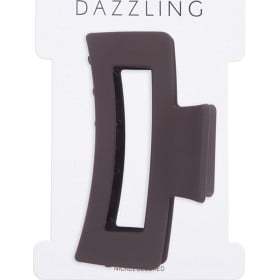 Bild på Dazzling Hair  Clip Square Brown Rubber feel