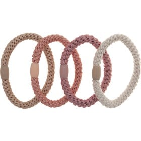Bild på Dazzling Hårsnoddar 4-pack Beige/rosa