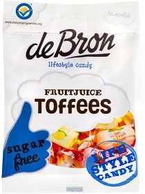 Bild på deBron Fruit Juice Toffees 90 g