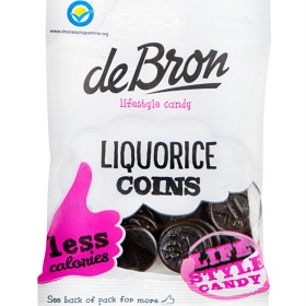 Bild på deBron Liquorice Coins 100 g