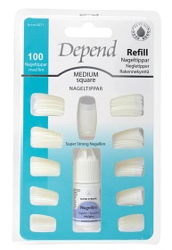 Bild på Depend Nageltippar Square Natural