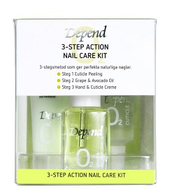 Bild på Depend 3 Step Action Nail Care Kit