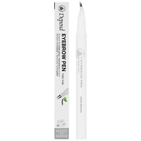 Bild på Depend Eyebrow Pen Twin Thin, Dark Brown 0,55 g
